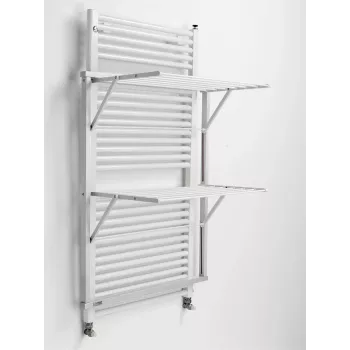 ARREDAMENTI KLAUS Απλώστρα για καλοριφέρ - 89 x 68 cm, Λευκό