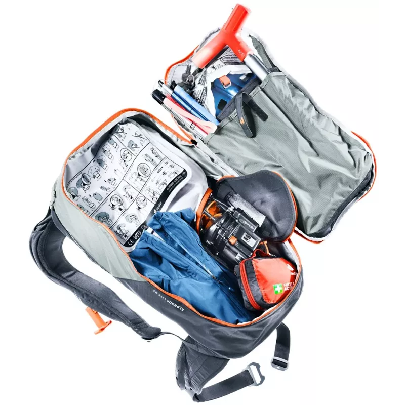 Deuter Alproof Lite 22 κασσίτερος/μαύρο – Σακίδιο χιονοστιβάδας