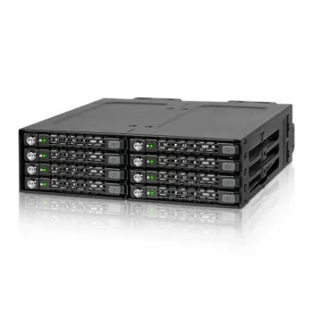 ICY DOCK - ToughArmor - MB998SK-B - 8x2.5 SATA HDD Hot Swap Mobile Rack - Θήκη HDD - Ανεμιστήρας 40mm - Αλουμίνιο - LED - SATA 6Gbit/s - έως 7mm ύψος