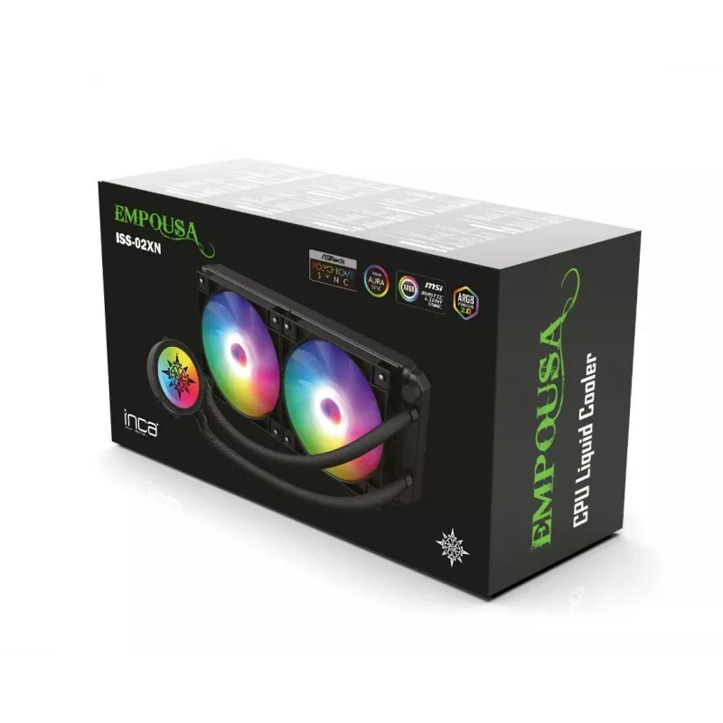 INCA ISS-02XN CPU LIQUID Cooler 2 x 120 mm PWM ανεμιστήρες