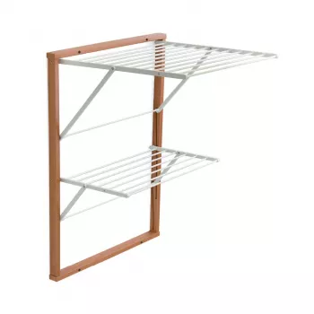 ARREDAMENTI KEVIN επιτοίχια απλώστρα – 64 x 67 cm, Καφέ