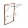 ARREDAMENTI KEVIN επιτοίχια απλώστρα – 64 x 67 cm, Καφέ