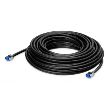 LANCOM - Καλώδιο δικτύου - RJ-45 (M) σε RJ-45 (M) - 30,0 m - 6,5 mm - S/FTP - CAT 6a - για εξωτερικό χώρο - μαύρο (61337)