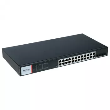 Hikvision DS-3T1528HP-SI-24P4F Βιομηχανικός διακόπτης PoE - Διακόπτης (DS-3T1528HP-SI-24P4F/No Power)