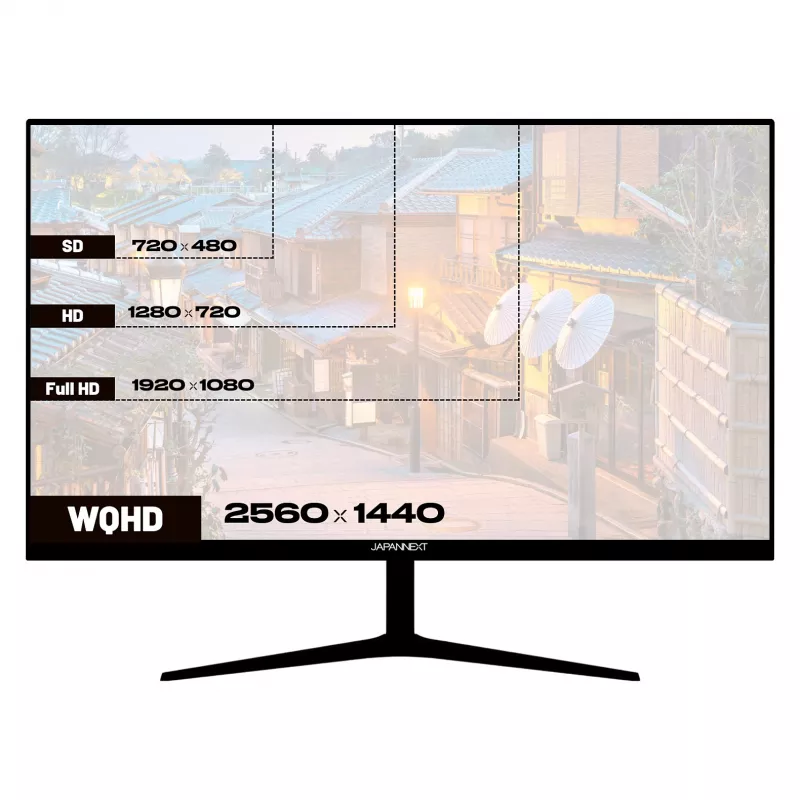 JAPANNEXT JN-IPS27WQHDR-C65W 16:9 HDMI/DP WQHD - Επίπεδη οθόνη (TFT/LCD)
