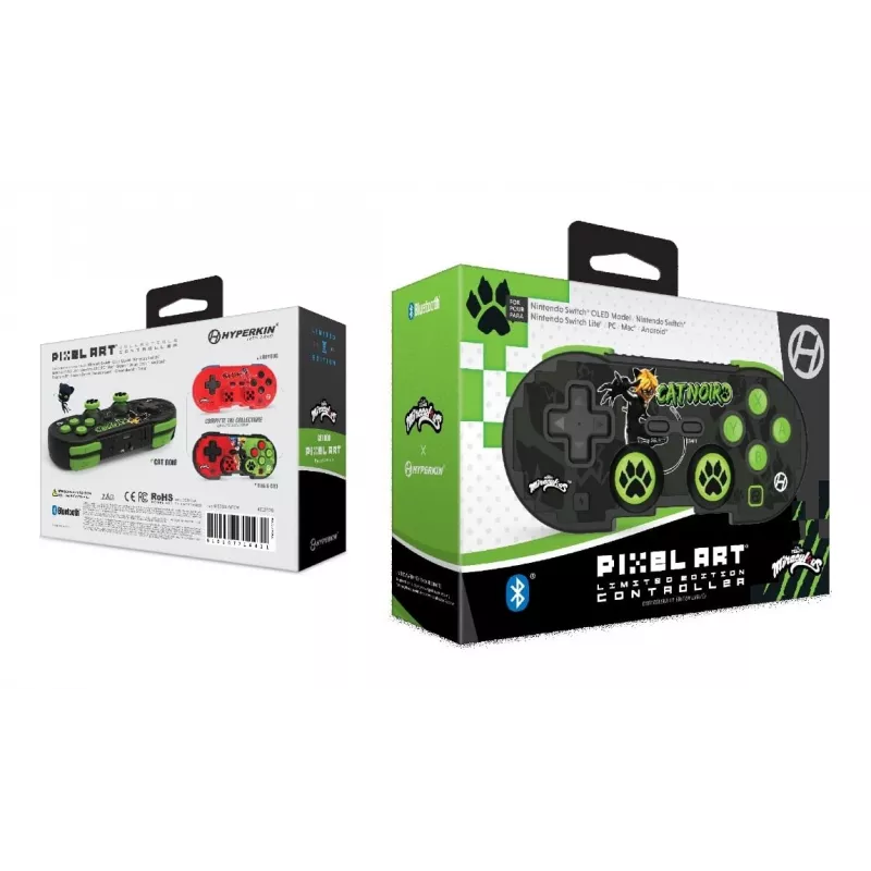 Hyperkin M01328-MTCN, Gamepad, Android, MAC, Nintendo Switch, Nintendo Switch OLED, PC, iOS, Select-Taste, Start-Taste, Ασύρματο, Bluetooth, 9 m