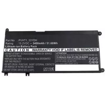 CoreParts Μπαταρία φορητού υπολογιστή 52Wh Li-Ion 15,2V 3400mAh Μαύρη 7FHHV - Μπαταρία - 3.400 mAh (7FHHV-CP)