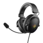 Deltaco GAM-190 gaming headset δέρμα πρωτεΐνης καλώδιο 3,5 mm μαύρο