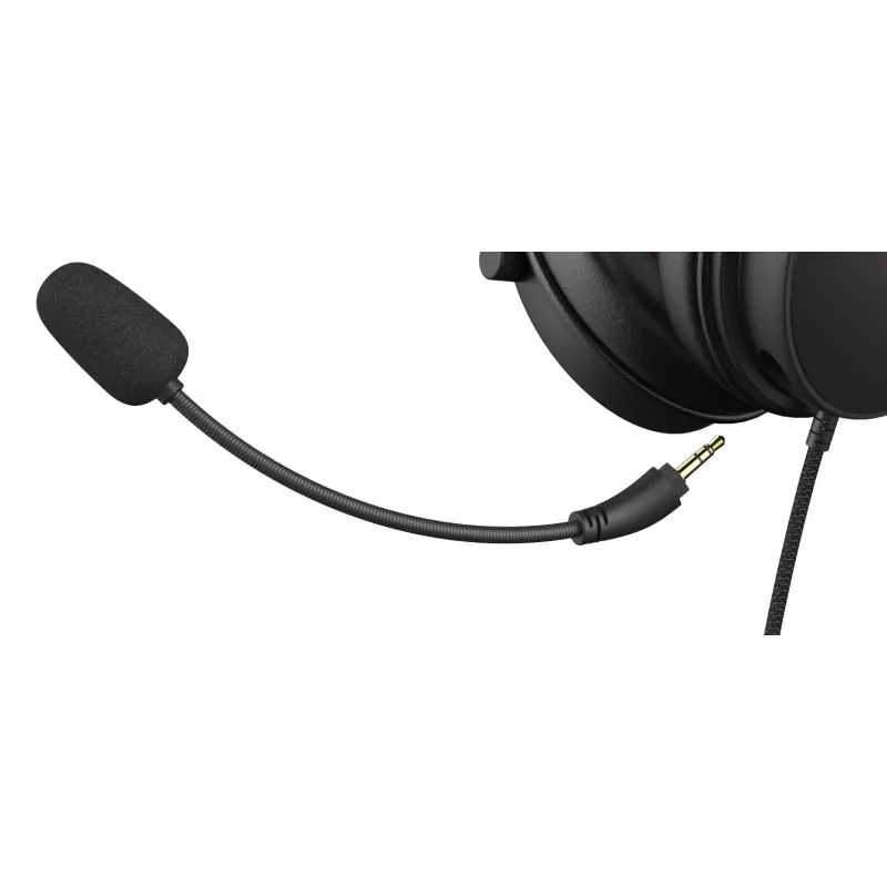 Deltaco GAM-190 gaming headset δέρμα πρωτεΐνης καλώδιο 3,5 mm μαύρο