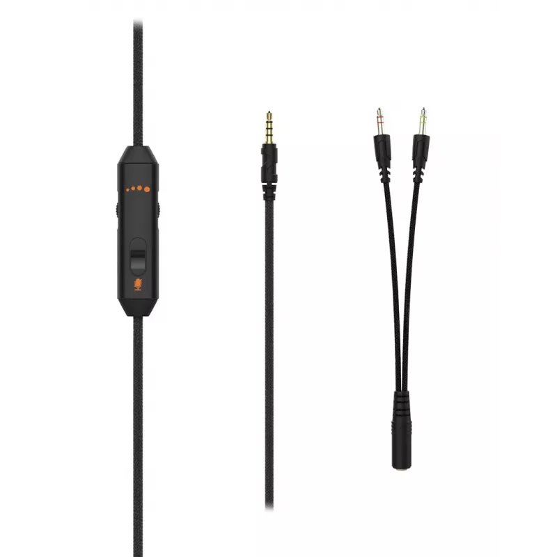 Deltaco GAM-190 gaming headset δέρμα πρωτεΐνης καλώδιο 3,5 mm μαύρο