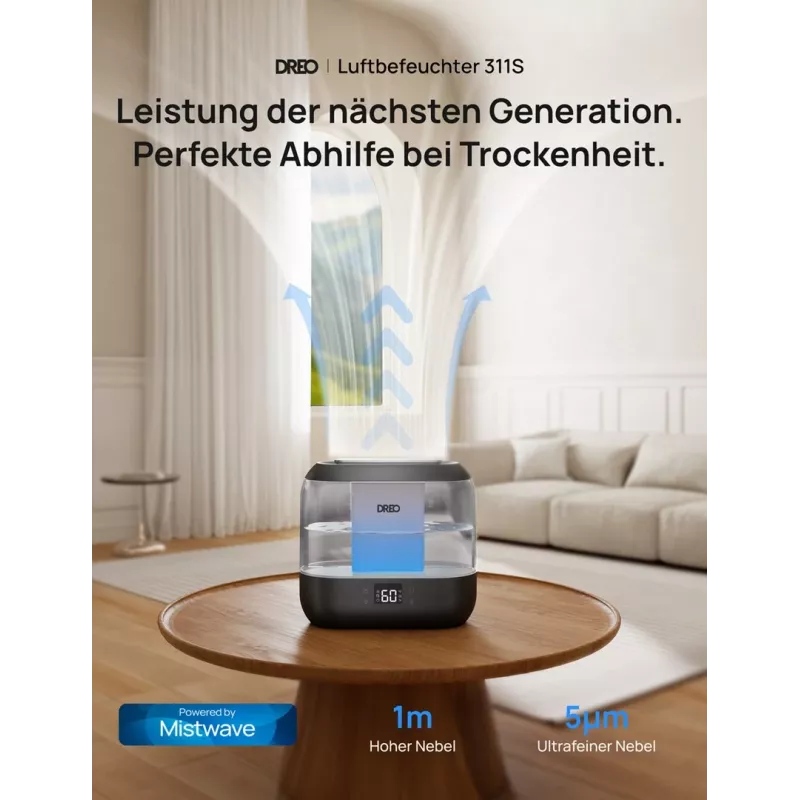 Dreo - υγραντήρας 420S 4L, 36h, 420 - Smart