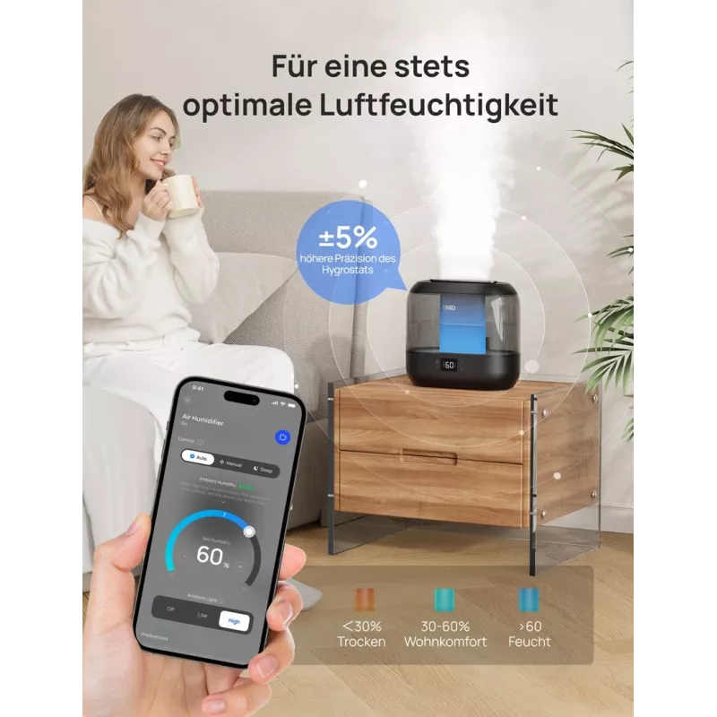 Dreo - υγραντήρας 420S 4L, 36h, 420 - Smart
