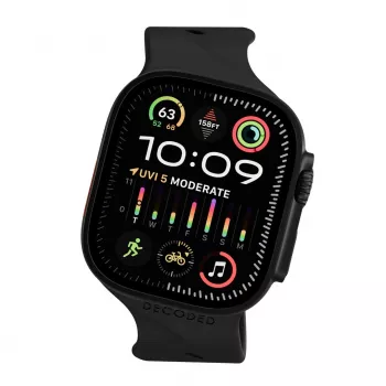 Decoded Silicone Ares Splice Band - σιλικονούχο λουράκι για Apple Watch 44/46/49 mm (μαύρο)