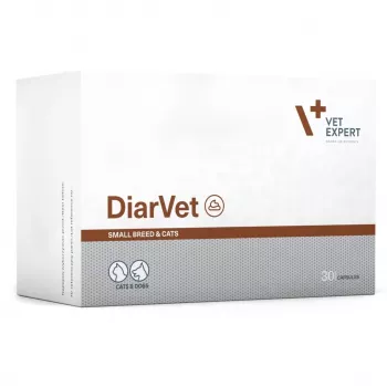 VetExpert Diarvet Small Breed και γάτες 30 κάψουλες.