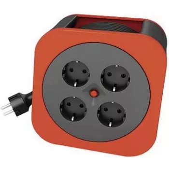 REV Cable box S - Καλώδιο επέκτασης - Εναλλασσόμενο ρεύμα 230 V - 3000 Watt - Θύρες εξόδου: 4 (4 x τάση) - 10,0m - Κόκκινο (0010012600)
