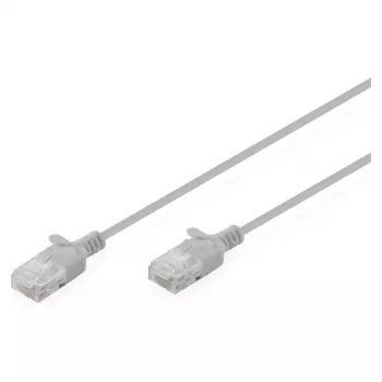 CAT 6 U-UTP λεπτό patch καλώδιο, 0,3 m, Γκρι