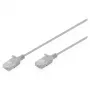 CAT 6 U-UTP λεπτό patch καλώδιο, 0,3 m, Γκρι