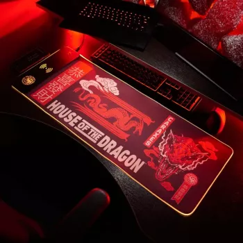 Numskull Mousepad House of the Dragon + ασύρματη φόρτιση 30x80cm