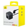 Baseus PowerCombo πολύπριζο universal εσωτερικού χώρου μαύρο