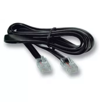 EFB Modular καλώδιο μαύρο, 2 x RJ10 (4/4) βύσματα αρσενικό, 1:1, 15,0 m