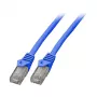 EFB Καλώδιο Patch RJ45 Cat.5e U/UTP LSZH CCA AWG24/7 μπλε 1m