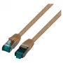 EFB RJ45 Patchkabel Cat.6A S/FTP LSZH καφέ 0,15m