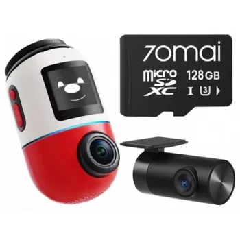 Dashcam 70mai X800 Omni 4K/GPS/WiFi Dual Rot + Κάρτα SD 70mai 128GB