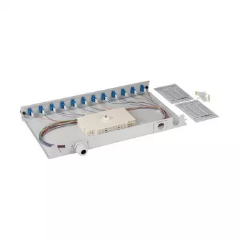 EFB Κουτί συγκόλλησης πράσινο επεκτάσιμο LC/APC OS2 12xPigtails απομακρυσμένα & 6x υποδοχή duplex