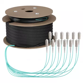 EFB Καλώδιο Trunk U-DQ(ZN)BH OM3 12G (1x12) SC-SC 140m Dca LSZH