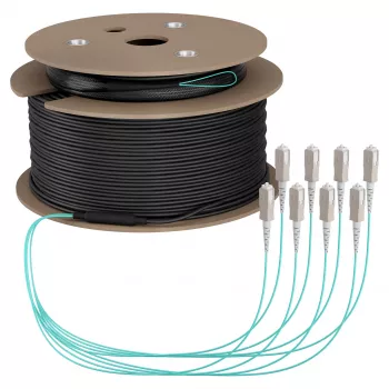 EFB Trunk καλώδιο U-DQ(ZN)BH OM3 8G (1x8) SC-SC 130m Dca LSZH