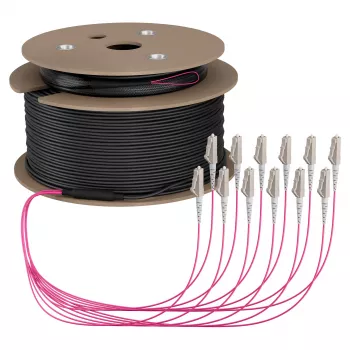 EFB Trunk καλώδιο U-DQ(ZN)BH OM4 12G (1x12) LC-LC 140m Dca LSZH