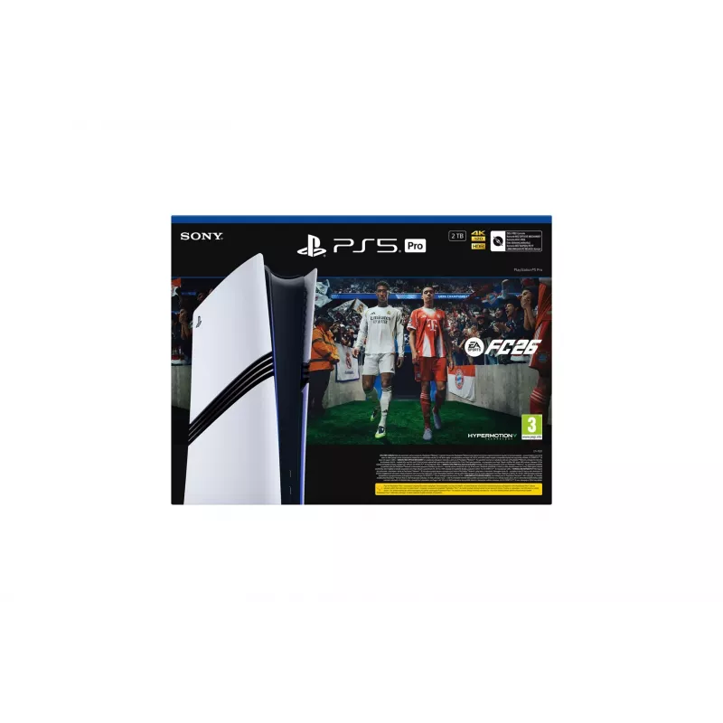 Sony Playstation 5 Pro FC26 Bundle 2 TB Wi-Fi Μαύρο, Λευκό