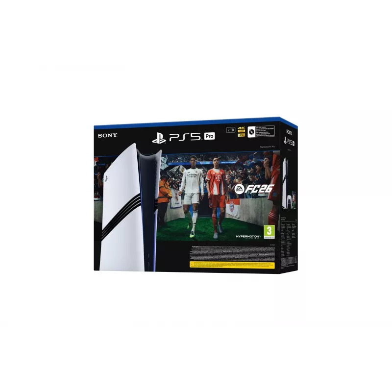 Sony Playstation 5 Pro FC26 Bundle 2 TB Wi-Fi Μαύρο, Λευκό