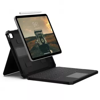 UAG USB-C Keyboard - θήκη προστασίας με πληκτρολόγιο για iPad 10.9 10ης γενιάς / 11 (A16) με θήκη για Apple Pencil (μαύρο/γκρι)
