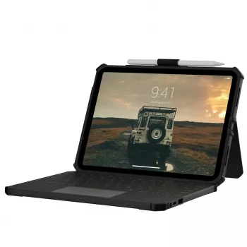 UAG USB-C Keyboard - θήκη προστασίας με πληκτρολόγιο για iPad 10.9 10ης γενιάς / 11 (A16) με θήκη για Apple Pencil (μαύρο/γκρι)