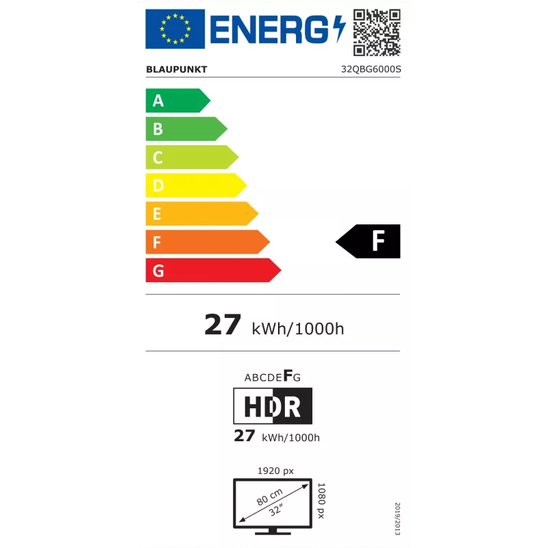 Blaupunkt QLED TV | 32QBG6000S | 32 ίντσες | Smart TV | Google TV | Μαύρο
