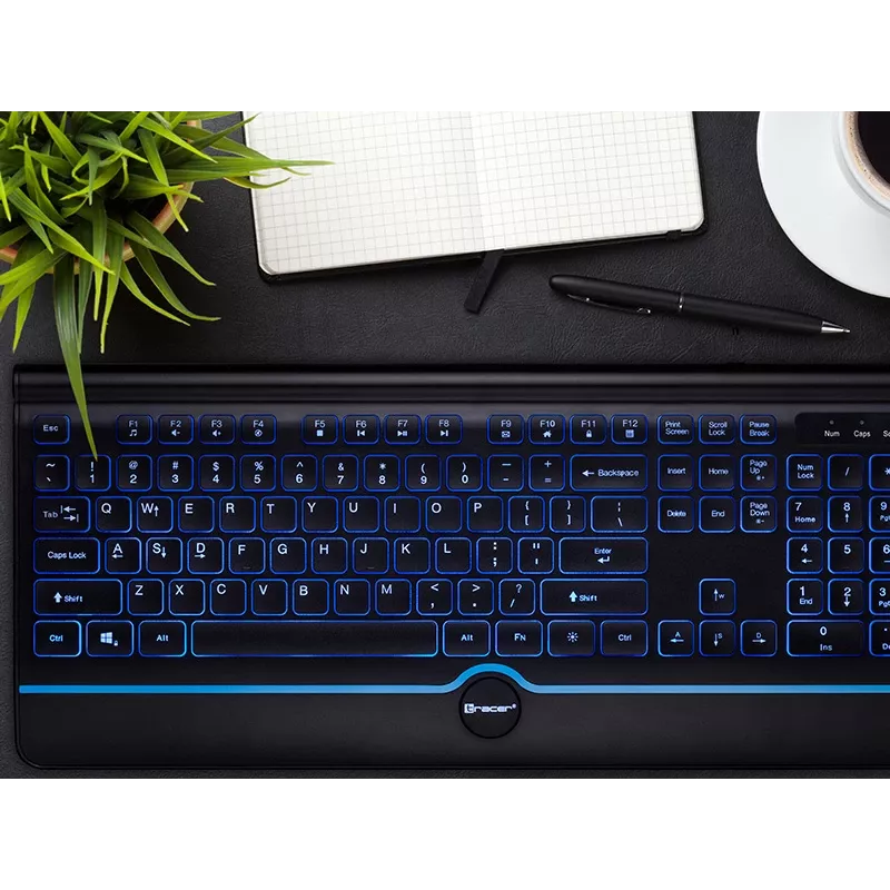 TRACER Πληκτρολόγιο OFIS PRO USB Λευκό Φωτισμός
