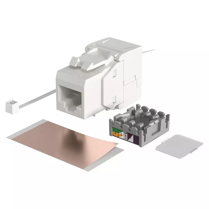 Αρθρωτή μονάδα εισόδου RJ-45 EFB Elektronik ECOLAN E-20080, λευκό
