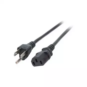 EFB-Elektronik Καλώδιο τροφοδοσίας USA/NEMA 5-15P - C13 180°, μαύρο, 1,8 m, 3SJT AWG14 x 3C Κατασκευαστής: EFB Elektronik (EK462.1,8)