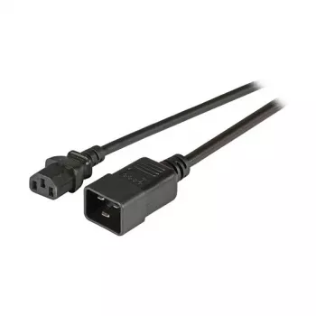EFB-Elektronik IEC Stromverlängerungskabel C20 180° - C13 180°, schwarz, 1,8 m, 3 x 1,00 mm² Κατασκευαστής: EFB Elektronik (EK531.1,8V2)