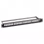 Patch panel 1U 19 ιντσών EFB Elektronik πίνακας διανομής 48,3cm, 24-Port με 24x RJ45 Keystone Slimline Cat.6A