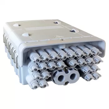 FTTH IP65 Υπαίθριο Κουτί Τερματισμού Οπτικών Ινών Κατασκευαστής FTTH-BOX-OUT-5 για 48 Ίνες, 24 Αντάπτορες, Κασέτα Συγκόλλησης περιλαμβάνεται
