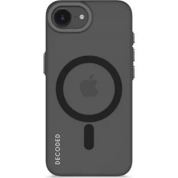 Decoded Διάφανη Θήκη για iPhone 16e, ματ μαύρο διαφανές