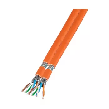 EFB-Elektronik Duplex LANCat.7 Καλώδιο Χύμα 1000 AWG23 S/FTP, 2x4P FRNC-B, CPR Dca, πορτοκαλί, 100m Κατασκευαστής: EFB Elektronik (MK7101DX.100-CPR)