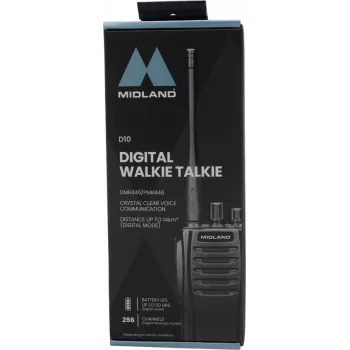 Midland D10 Digital DMR446 Ασύρματος — ψηφιακός φορητός ασύρματος DMR446
