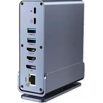 VALUE Θύρα σύνδεσης USB-C 16-in-1, 4K60 1xDP, 2xHDMI, 1xGbE,USB(2xC,5xA,1xC PD) (12.99.1142)