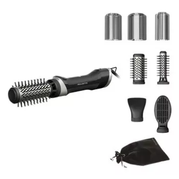 Rowenta Brush Activ UB9540F0 Εργαλείο styling μαλλιών βούρτσα θερμού αέρα Warm Black, Ασημί 1000 W
