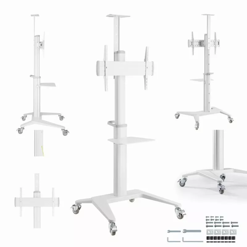 Βάση TV βάση δαπέδου 37-70/WEISS TVS-70T-02-W Gembird