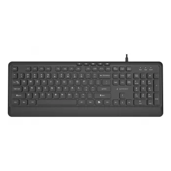 Πληκτρολόγιο multimedia USB ENG/μαύρο KB-MCH-05 Gembird