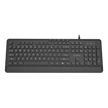 Πληκτρολόγιο multimedia USB ENG/μαύρο KB-MCH-05 Gembird
